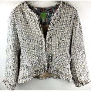 Citrine Short Fringe Jacket Size 10 workwear classic